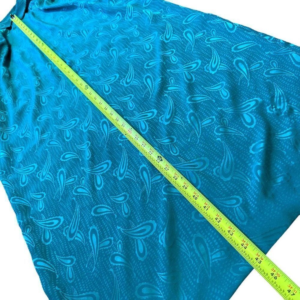 Vintage Schrader Sport Oversized Teal Green Mumu Women’s Size 20W - Picture 8 of 10